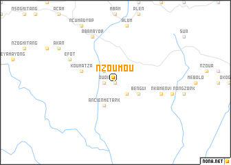 map of Nzoumou