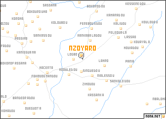 map of Nzoyaro