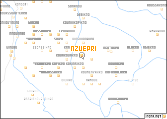 map of Nzuépri