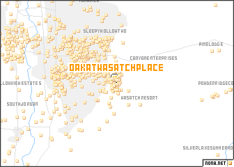 map of Oak at Wasatch Place