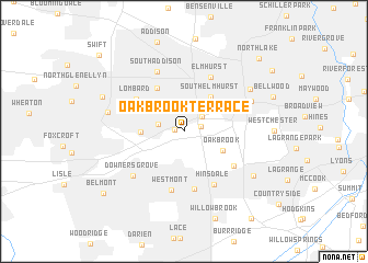 map of Oakbrook Terrace