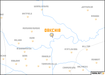 map of Oakchia