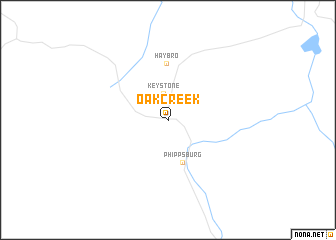 map of Oak Creek