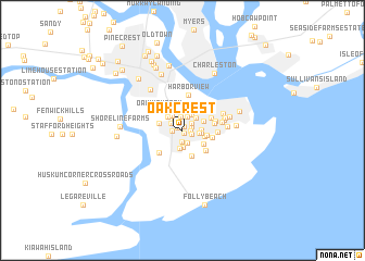 map of Oakcrest