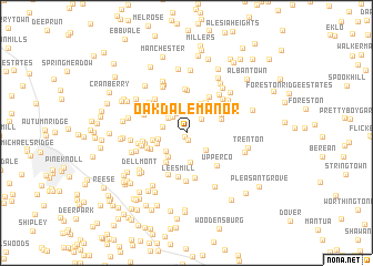 map of Oakdale Manor