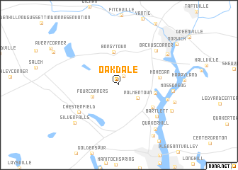 map of Oakdale