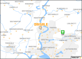 map of Oakdale