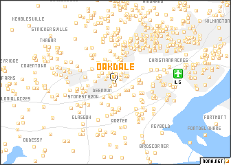 map of Oakdale