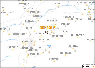 map of Oakdale