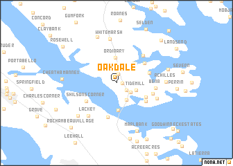 map of Oakdale