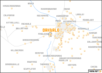 map of Oakdale