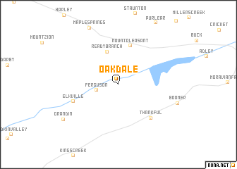 map of Oakdale
