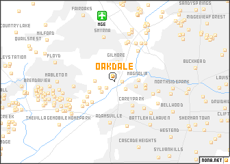 map of Oakdale