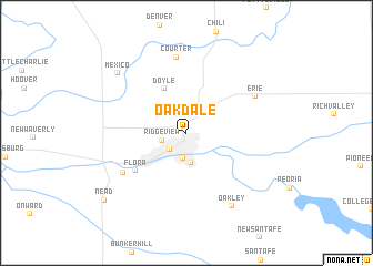 map of Oakdale