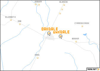 map of Oakdale