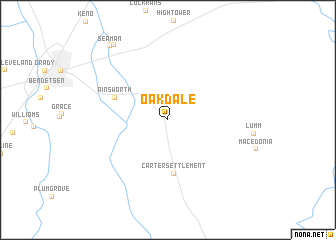 map of Oakdale