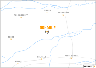 map of Oakdale