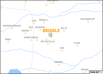 map of Oakdale