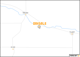 map of Oakdale