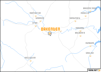 map of Oakenden