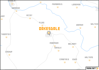 map of Oakesdale