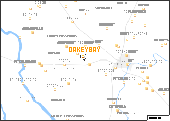 map of Oakey Bay