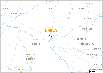 map of Oakey