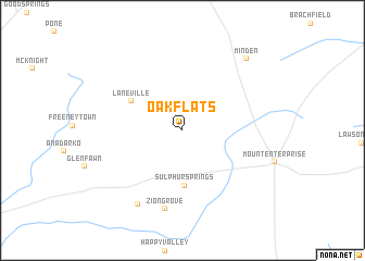 map of Oak Flats