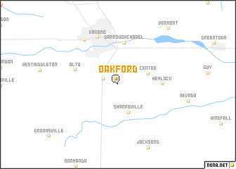 map of Oakford