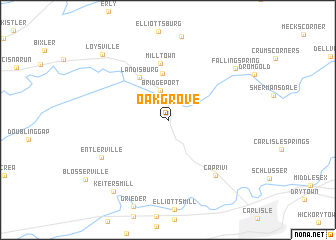 map of Oakgrove