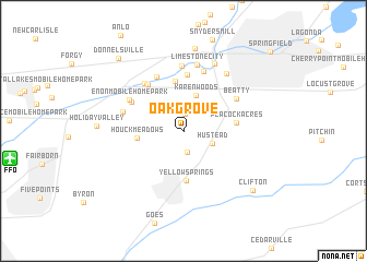 map of Oakgrove