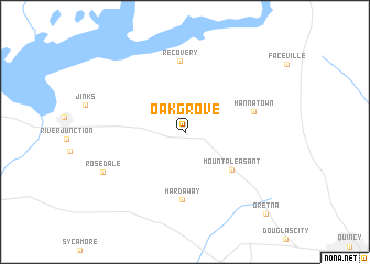 map of Oak Grove