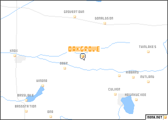 map of Oak Grove