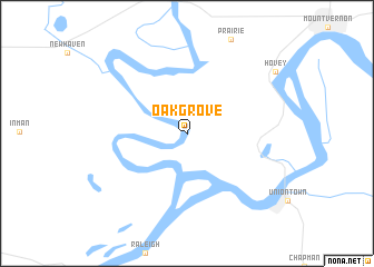 map of Oak Grove