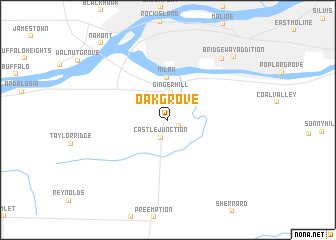 map of Oak Grove