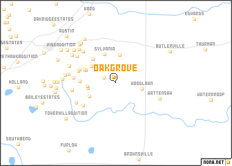 map of Oak Grove