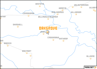 map of Oak Grove