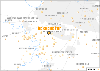 map of Oak Hampton