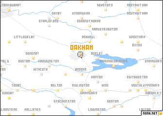 map of Oakham