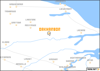 map of Oak Harbor