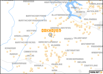 map of Oak Haven