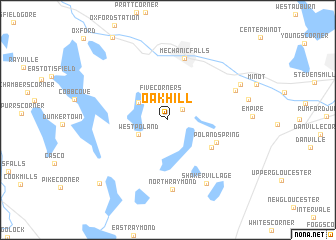 map of Oak Hill