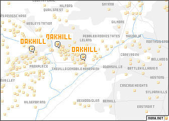 map of Oakhill