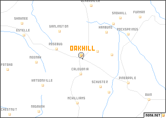 map of Oakhill