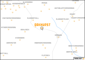 map of Oakhurst