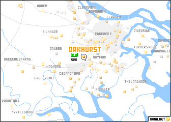 map of Oakhurst