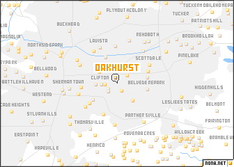 map of Oakhurst