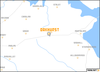 map of Oakhurst