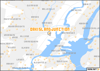 map of Oak Island Junction