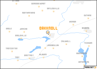 map of Oak Knoll